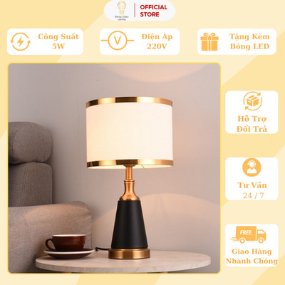 Đèn Ngủ Energy Green Lighting S3057 - Kiểu Dáng Cổ Điển Sang Trọng - Decor Trang Trí Phòng Ngủ