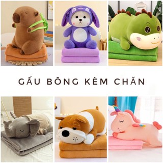 Chăn Gối Văn Phòng 2 trong 1 ❤️Ảnh Thật❤️Ảnh Thật❤️Chăn Gối Thú Dài