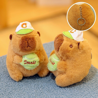 Móc khoá Chuột Lang Capybara nón tennis