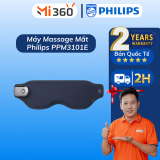Máy Massage Mắt PHILIPS 3101E-massage sóng rung,chườm ấm và lạnh 3 trong 1-Bảo hành chính hãng 24 tháng