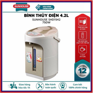 Bình thuỷ điện sunhouse shd1440- 4.2 l sunhouse shd1542 hàng 100% chính hãng