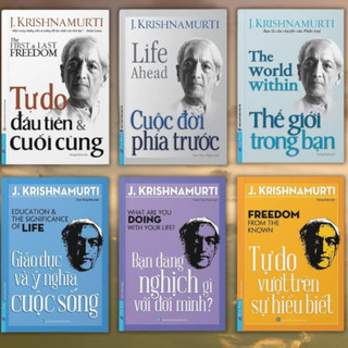Lẻ/combo sách về khám phá tự do, cuộc sống, giáo dục của j. krishnamurti fn