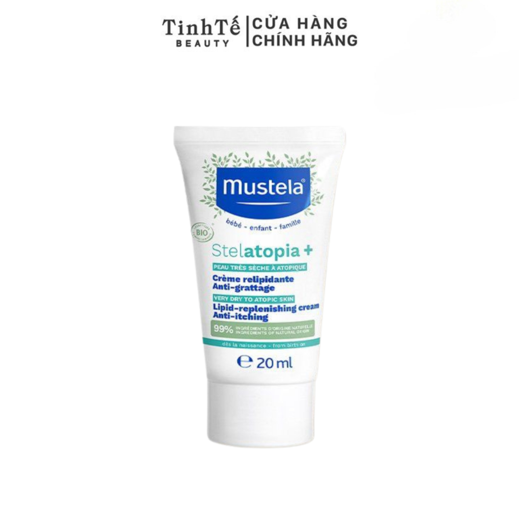 Kem dưỡng da toàn thân cho da chàm thể tạng Mustela STELATOPIA+ LIPID-REPLENIISHING 20ML