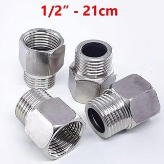 Nối 2 Đầu Ren 21mm inox măng xông cà rá ren trong ren ngoài