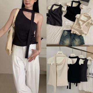 @Lianstore - Áo cut vai dây nơ Wg.we