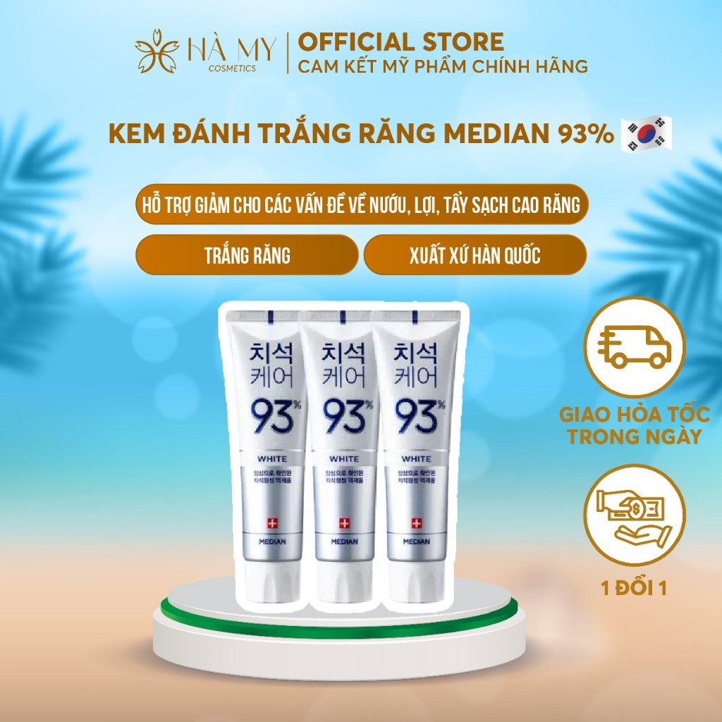 Kem Đánh Trắng Răng MEDIAN 93% Tooth-Paste 120gr