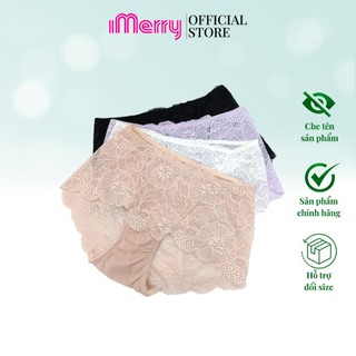 Quần lót ren iMerry vải ren mềm mại, quyến rũ, cạp cao VQ054A