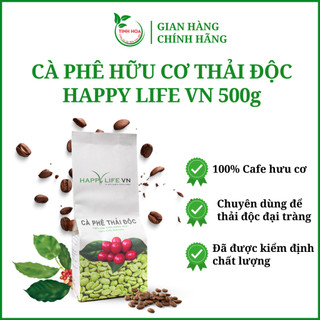 Cà phê hữu cơ thải độc đại tràng túi 500gr TINHHOACARE thải độc cà phê giúp đại tràng khoẻ ngừa táo bón