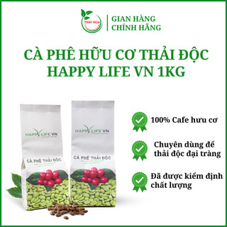 Cà phê hữu cơ thải độc đại tràng 1 ký (2 túi 500gr) TINHHOACARE thải độc cà phê giúp đại tràng khoẻ ngừa táo bón