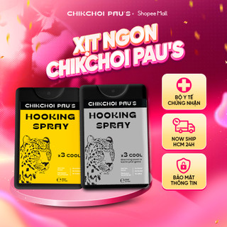Xịt lạnh Chikchoi pau's xịt ngon x3 cool men 2 vị chocolate và báo vàng the mát 20ml