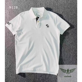 Áo phông nam cotton abercrombie cổ bẻ