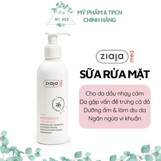  Sữa rửa mặt Ziaja Lagodzaca Soothing Treatment cho da dầu nhạy cảm trứng cá đỏ dãn mao mạch 