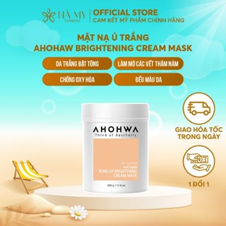 Mặt nạ ngủ ủ trắng dạng kem Ahohaw Tone-up Brighterning Cream Mask