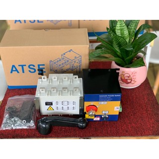 Bộ đảo nguồn tự động, cầu dao đảo chiều tự động ats 3 pha 4 cực 100a.