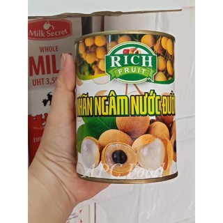 Nhãn lon ngâm đường rich