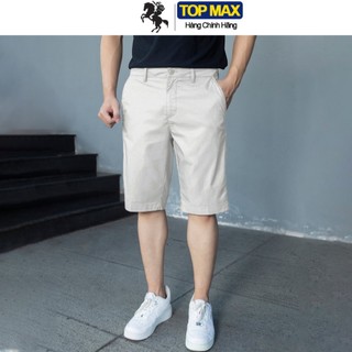 Quần Short Kaki Nam Top Max, Quần Short Nam Co Giãn Thoáng Mát, Form Suông rộng dãi, Trẻ trung