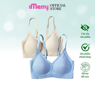 Áo lót nữ su lụa băng iMERRY không gọng ,bản lưng cao,đệm mỏng,không đường may vải mát lạnh, mềm mại,mỏng nhẹ VA008