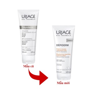 (Quà) Sữa rửa mặt làm trắng da Uriage Depiderm Brightening Cleansing Foaming Cream 100ml