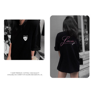 Áo thun local brand unisex silence t-shirt "lavie", áo phông unisex 100% cotton 2 chiều basic tee