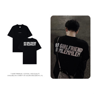 Áo Thun Local Brand Unisex SILENCE T-SHIRT / “No Girlfriend No Mlemmlem”, Áo Phông Unisex 100% Cotton 2 chiều Basic Tee