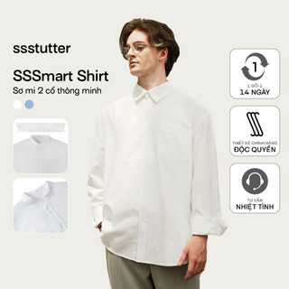 Áo sơ mi thông minh nam SSSTUTTER thoáng mát dáng refined fit sơ vin linh hoạt SSSMART & COLLAR