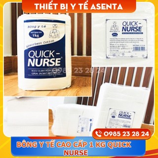 Bông y tế cao cấp 1 kg Quick Nurse, bông ép dùng trong phun xăm, spa, y tế