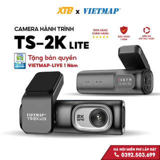 Camera hành trình ghi hình trước sau vietmap ts-2k lite chất lượng 2k full hd, có kết nối điện thoại, có gps bh 12 tháng