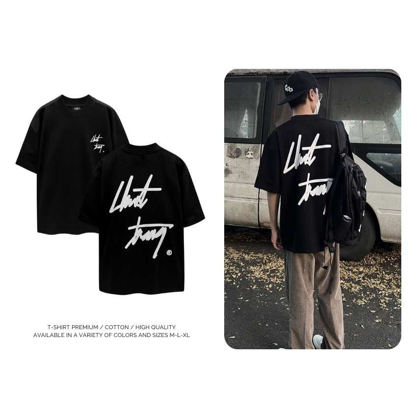 Áo Thun Local Brand Unisex SILENCE T-SHIRT "BIG SS đen CHUOTTRANG", Áo Phông Unisex 100% Cotton 2 chiều Basic Tee