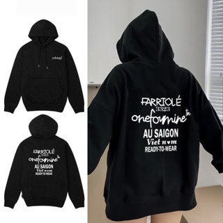 Áo hoodie onefourninedotcom,áo hoodie form rộng mũ 2 lớp tay phồng chất nỉ bông 100%cotton premium