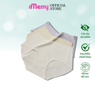 Combo 3 quần Lót Nữ Su iMerry cạp cao,basic nhiều màu dễ phối đồ vải su lạnh mềm mại mỏng nhẹ VQ028A