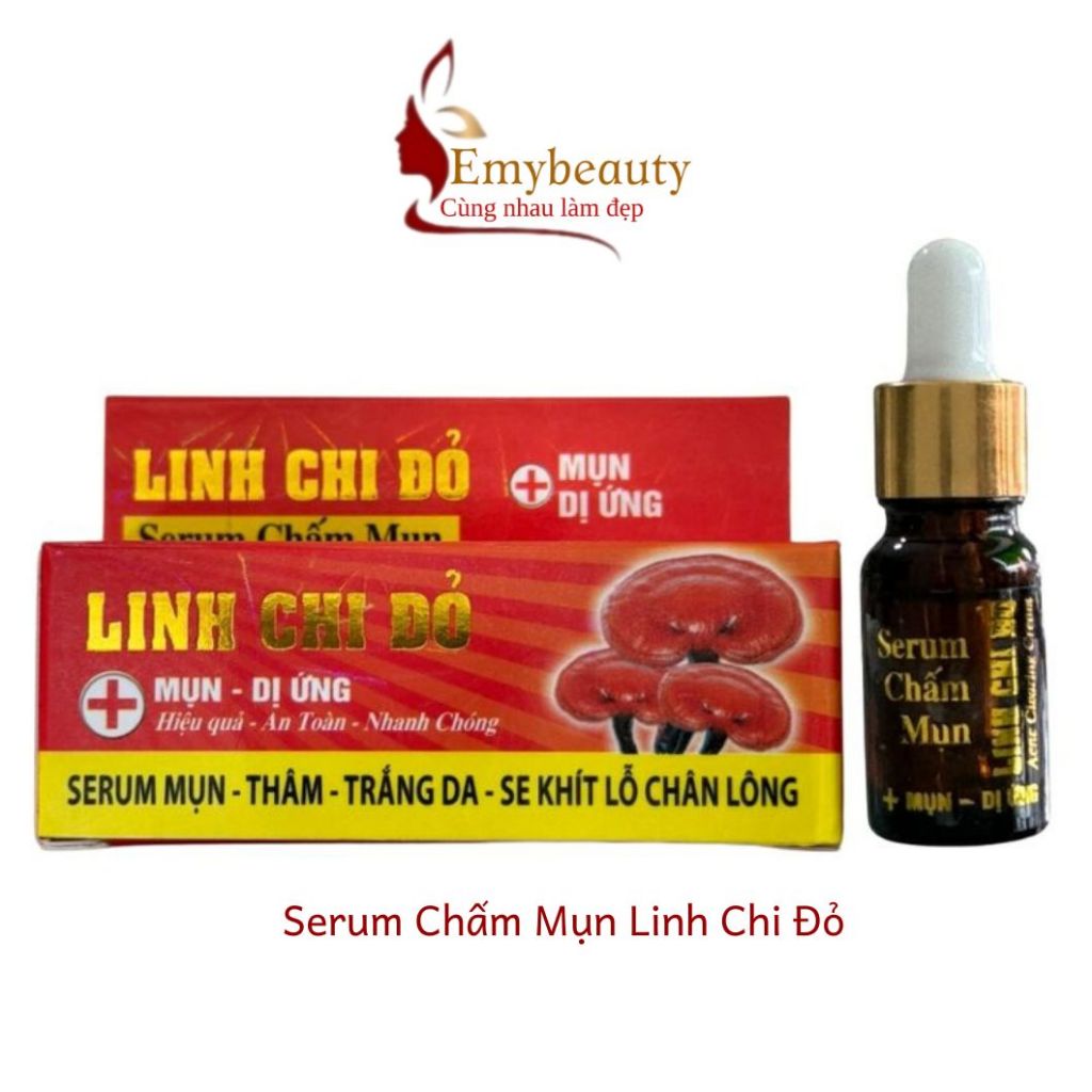 Havina serum chấm mụn linh chi đỏ EM311 ngăn mụn, giảm thâm, trắng da, se khích lỗ chân lông 10ml