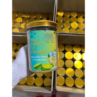 500g trà gừng vị chanh giảm ho, giải cảm, hỗ trợ tiêu hoá