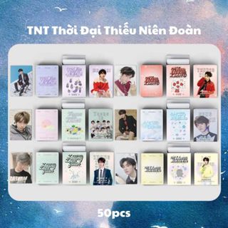 (random) Hộp ảnh lomo card 50 tấm TNT Thời đại thiếu niên đoàn 2 mặt sưu tầm kẹp sách xinh xắn