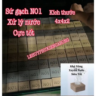 Sứ gạch no1 combo 100 viên - vật liệu lọc cao cấp dùng cho bề cá