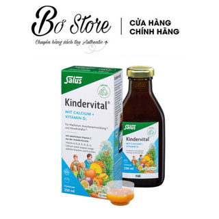 [NỘI ĐỊA ĐỨC] Siro hữu cơ Kindervital Canxi+D3 giúp tăng chiều cao cho bé của Đức lọ 250ml