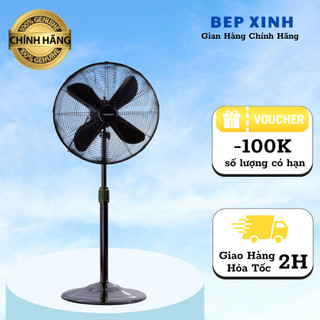 Quạt cây metal công nghiệp mạ ghi súng 50w- ts958, chắc chắn, bền bỉ, bảo hành chính hãng 12 tháng