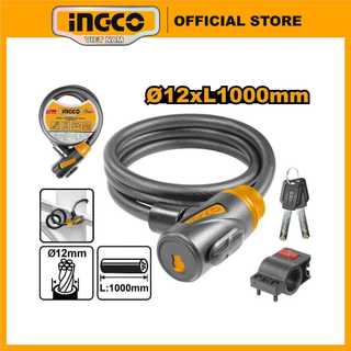 Ingco dbk11210 khóa xe đạp bằng chìa cỡ dây 12mm