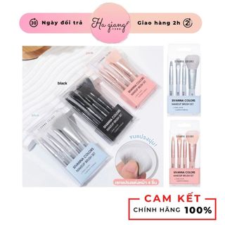 Bộ Cọ Trang Điểm 4 cây cọ Sivanna Colors Pro Makeup Brush
