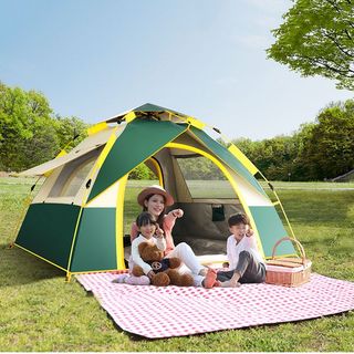 Lều Cắm Trại Du Lịch Dã Ngoại, Liều Phượt Tự Bung 4 đến 6 người Chống Thấm Nước Chống Muỗi Gấp Gọn Tiện Lợi