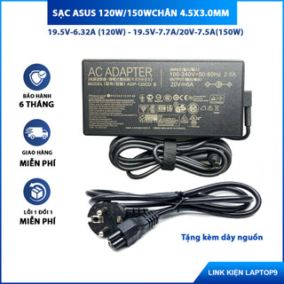 Sạc Laptop Asus 120W-150W Chân Kim 6.0x3.7mm (BH 12 THÁNG 1 ĐỔI 1) -Sạc Zin