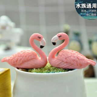 Mô hình Chim Hồng Hạc, mô hình trang trí tiểu cảnh, sen đá, terrarium