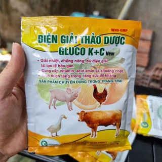Điện giải thảo dược gluco k+c goovet thanh nhiệt, giải độc, chống nóng, chống mất nước, bù điện giải gói 100g