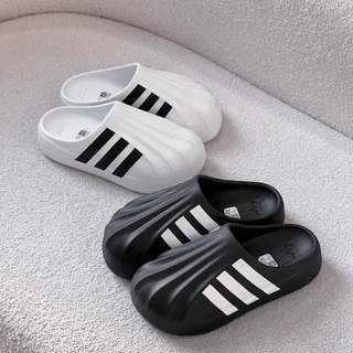 Dép sục Adifom Superstar đạp gót đúc nguyên khối cao 4cm hottrend 2024 full size nam nữ