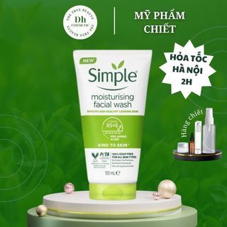 Sữa rửa mặt Simple cho da khô nhạy cảm không chứa xà phòng 150ml