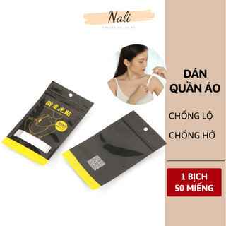  Bộ 50 Miếng Keo Dán 2 Mặt Định Hình Cổ Áo Sơ Mi Đầm 2 Dây Chân Váy Caravat Cúc Áo NL163 