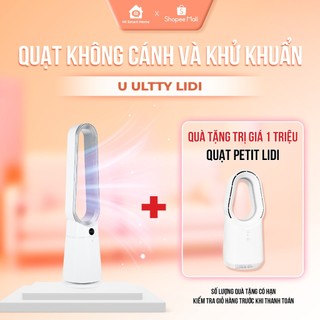 Quạt không cánh và khử khuẩn U ULTTY LIDI công nghệ diệt khuẩn tia UVC bảo hành 12 tháng