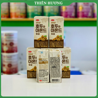   5 Hộp  Sữa hạt hạnh nhân óc chó Hàn Quốc Hanmi 