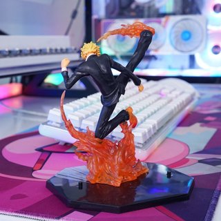 MÔ HÌNH ONE PIECE SANJI ĐÁ LỬA CAO 16CM HÀNG ĐẸP