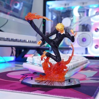 MÔ HÌNH ONE PIECE SANJI ĐÁ LỬA CAO 16CM HÀNG ĐẸP