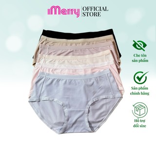 Combo 3 Quần Lót nữ cotton gỗ sồi iMerry Cạp Cao Mát Mỏng Mịn, Độ Thấm Hút Cao VQ097A